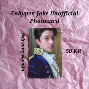 Enhypen Jake Unofficial Photocard - Unofficial Photocard på Jake från Enhypen. Gratis frakt och freebies ingår i köpet. Kostar bara 50 KR. Kontakta mig om du är sugen på att köpa.