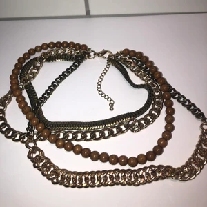 Halsband - Halsband i trä,Messing 