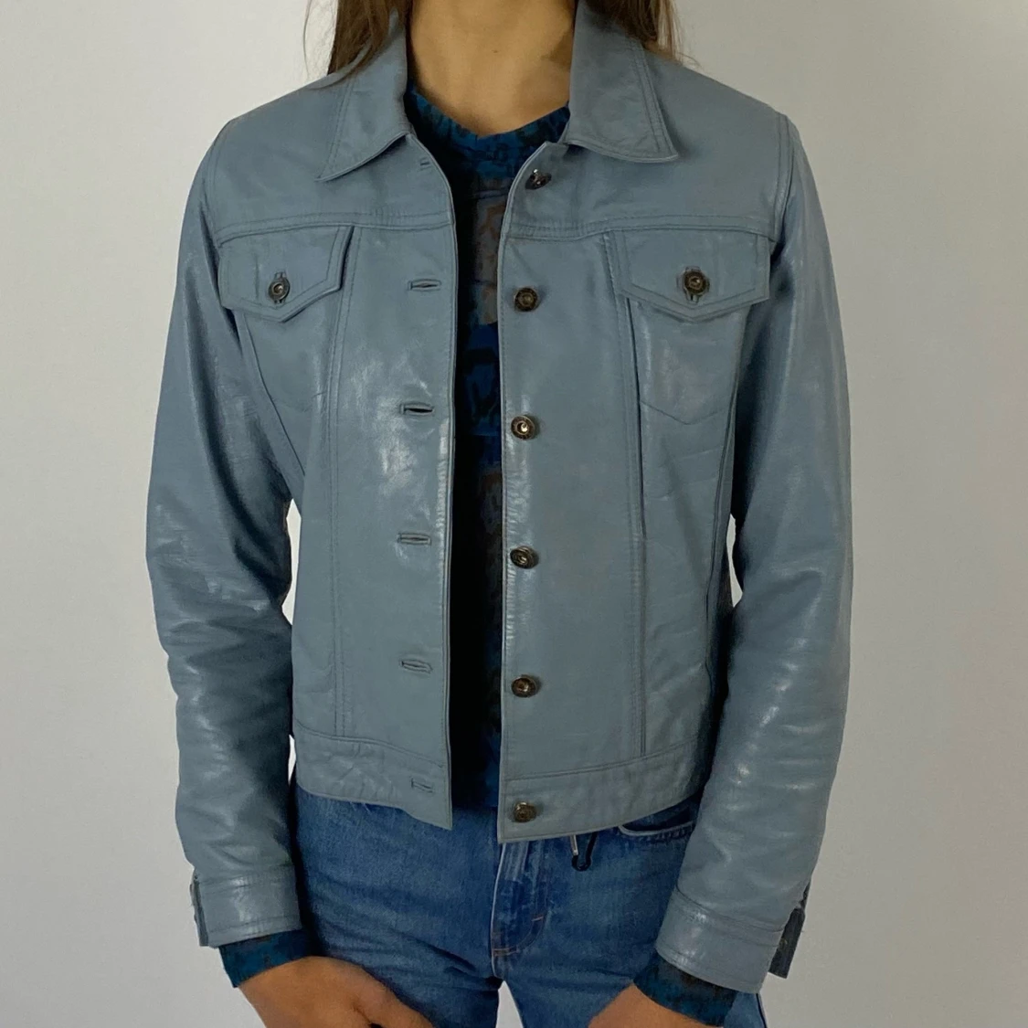 Leather biker jacket - 91