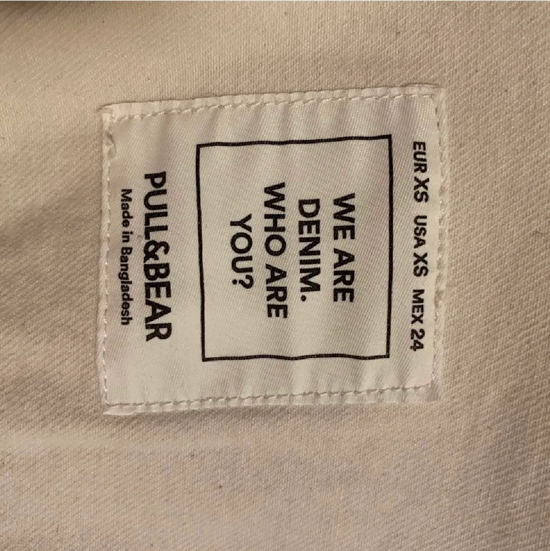 PULL&BEAR vit oversized jeansjacka  - 91