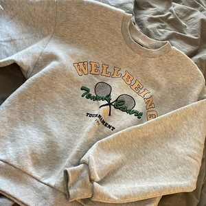 Grå snygg Sweatshirt  - Säljer denna då den aldrig används, storlek xs ifrån Gina! Nästan aldrig använd! 100kr, slutsåld på hemsidan 