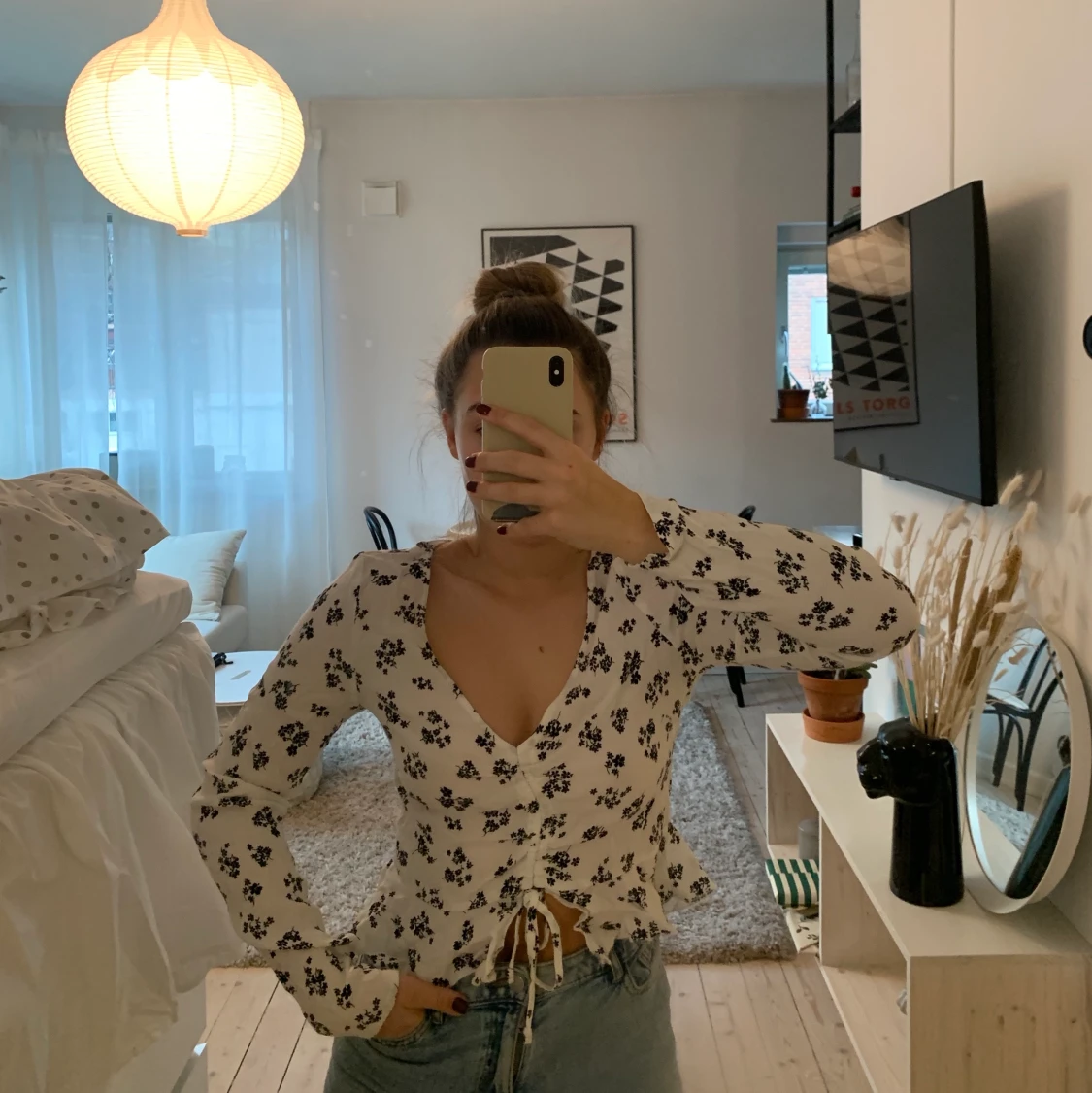 Mönstrad blus från Forever21 - 90