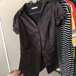 Silkesblus - Silkesblus brun! Köparen står för frakt.