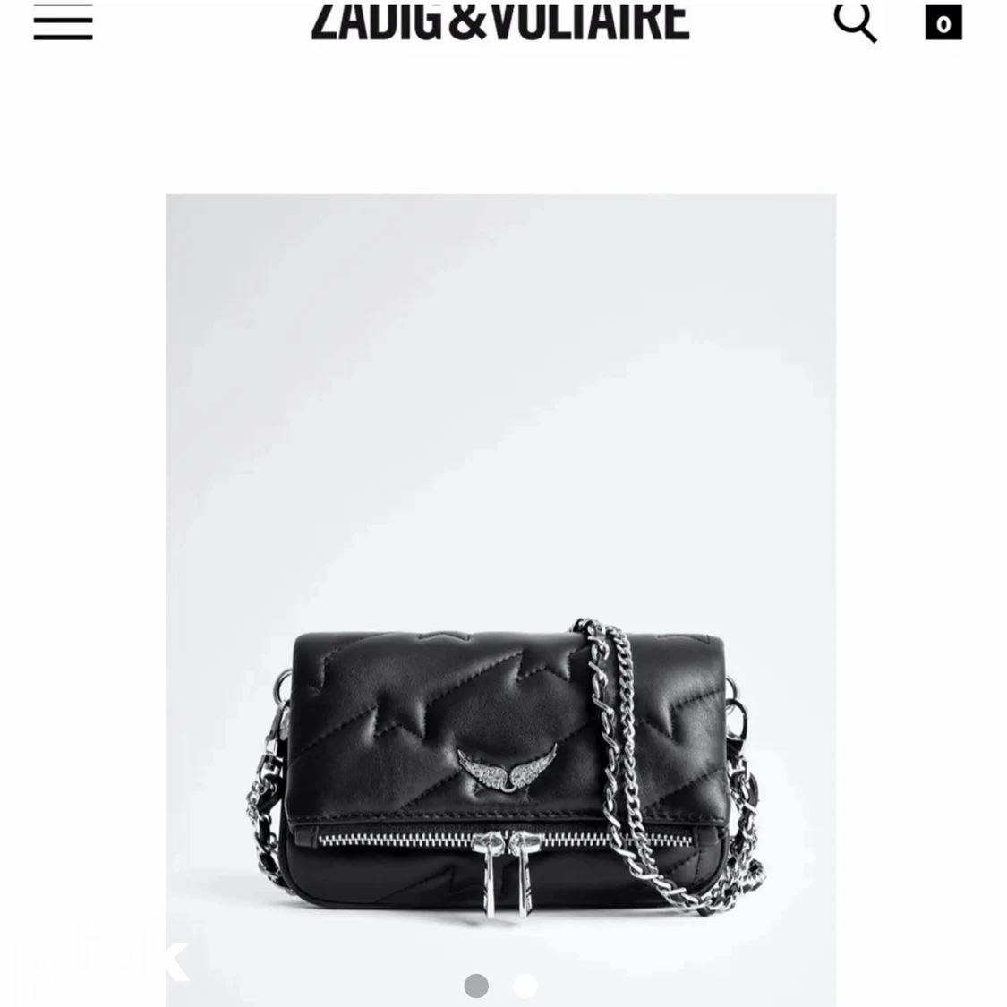 Oanvänd Zadig väska  - 90