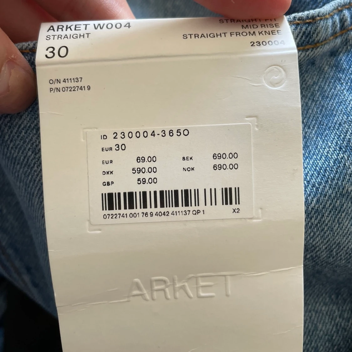 Jeans från arket, oanvända  - 91