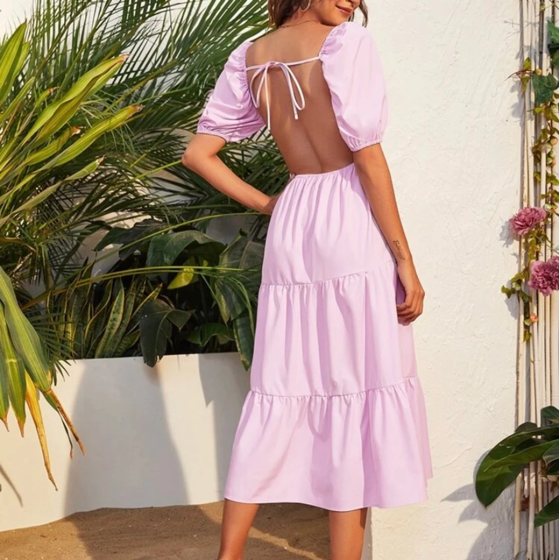 klänning m öppen rygg💕💗 - 90