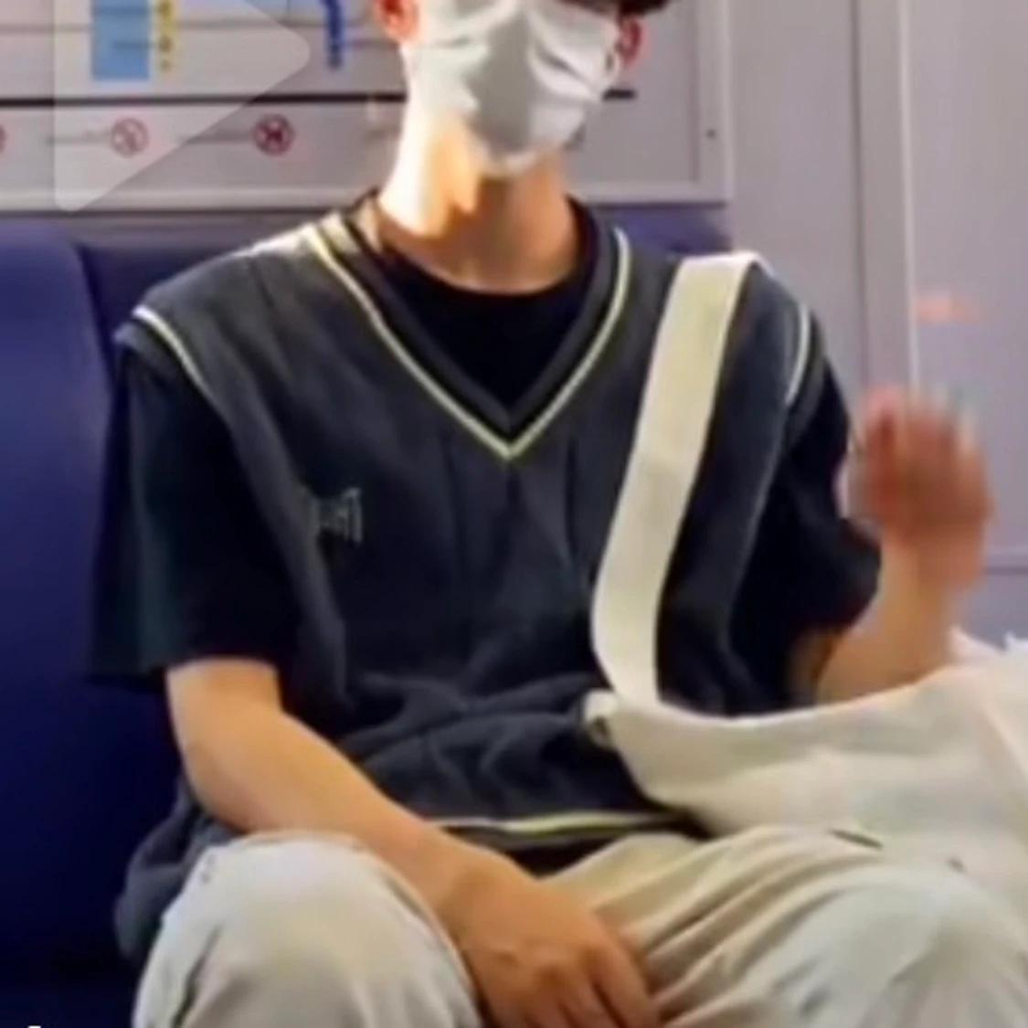 oversize stickad väst - 90