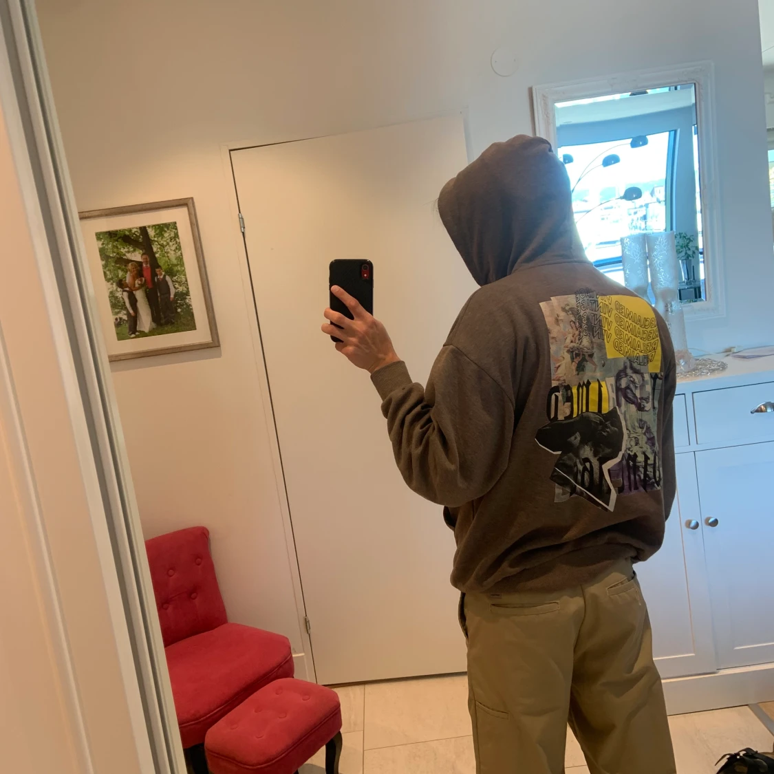 Brun tjocktröja storlek M - 90