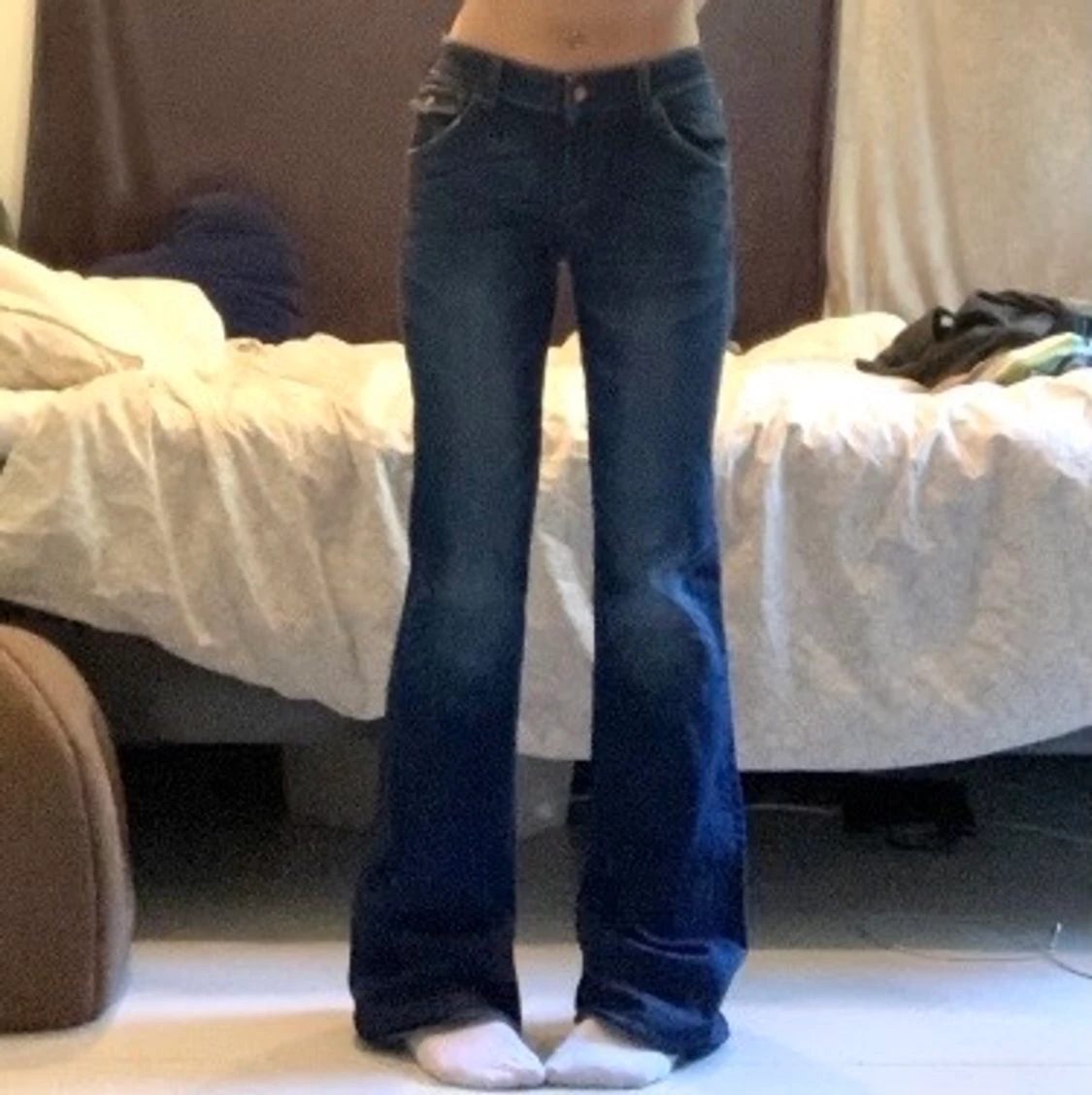 Bootcut jeans med lock-fickor - 91