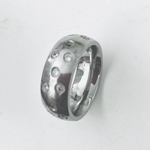 Ring edblads - Ring strl 18 från Edblads . Rostfritt stål med stenar , cubic circonia. 
