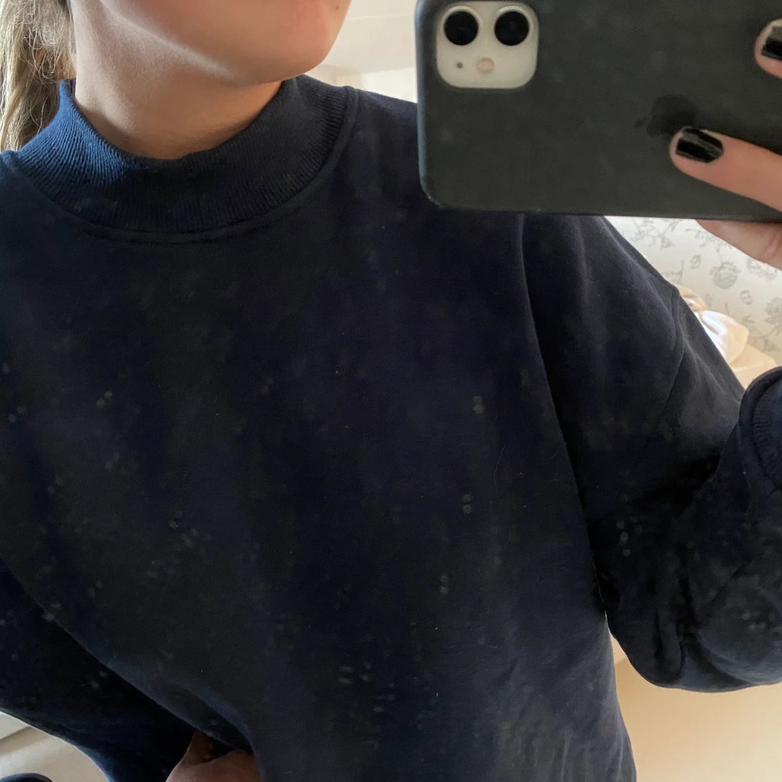 Oversized sweater med polokrage  - 91
