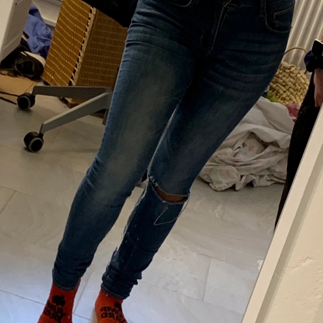 Lågmidjade byxor st S