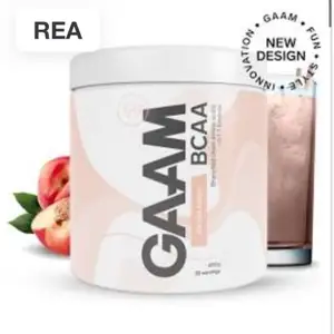 Har en nästa oanvänd BCAA från märket GAAM med smaken skumtomte. Den va limiterad edition och säljs därför inte längre.