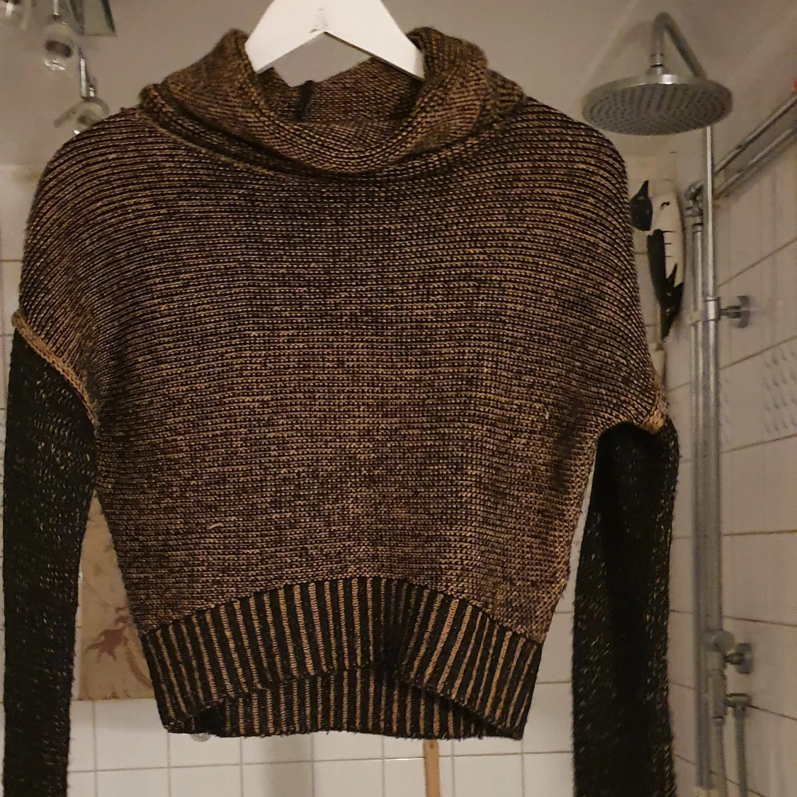 Söt och sexig stickad kroptop tröja  - 90