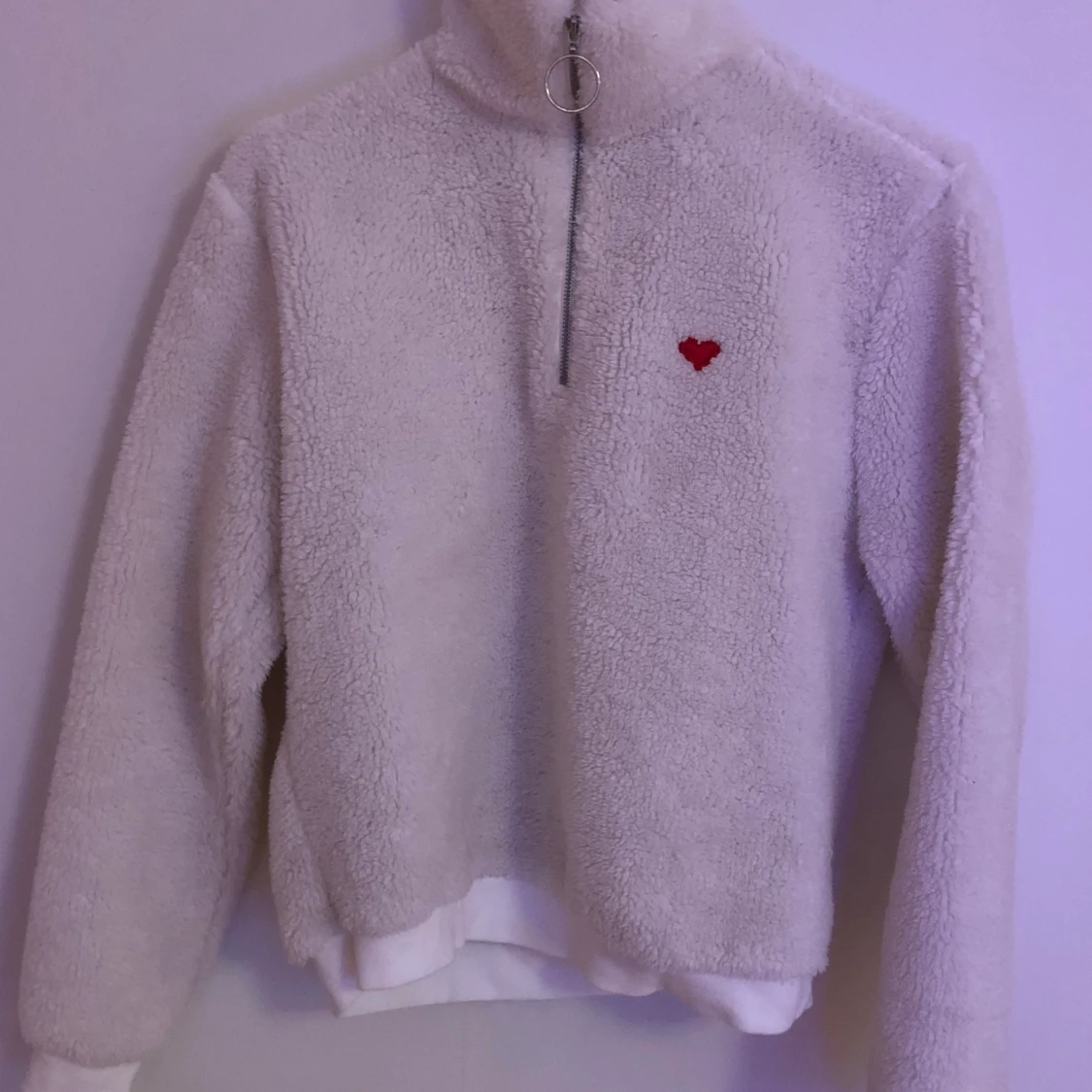 Vit Teddy bear tröja  - 90