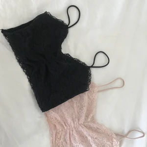 Spetstoppar rosa och svart - Toppar i storlekar xs och S, nästan oanvända⭐️