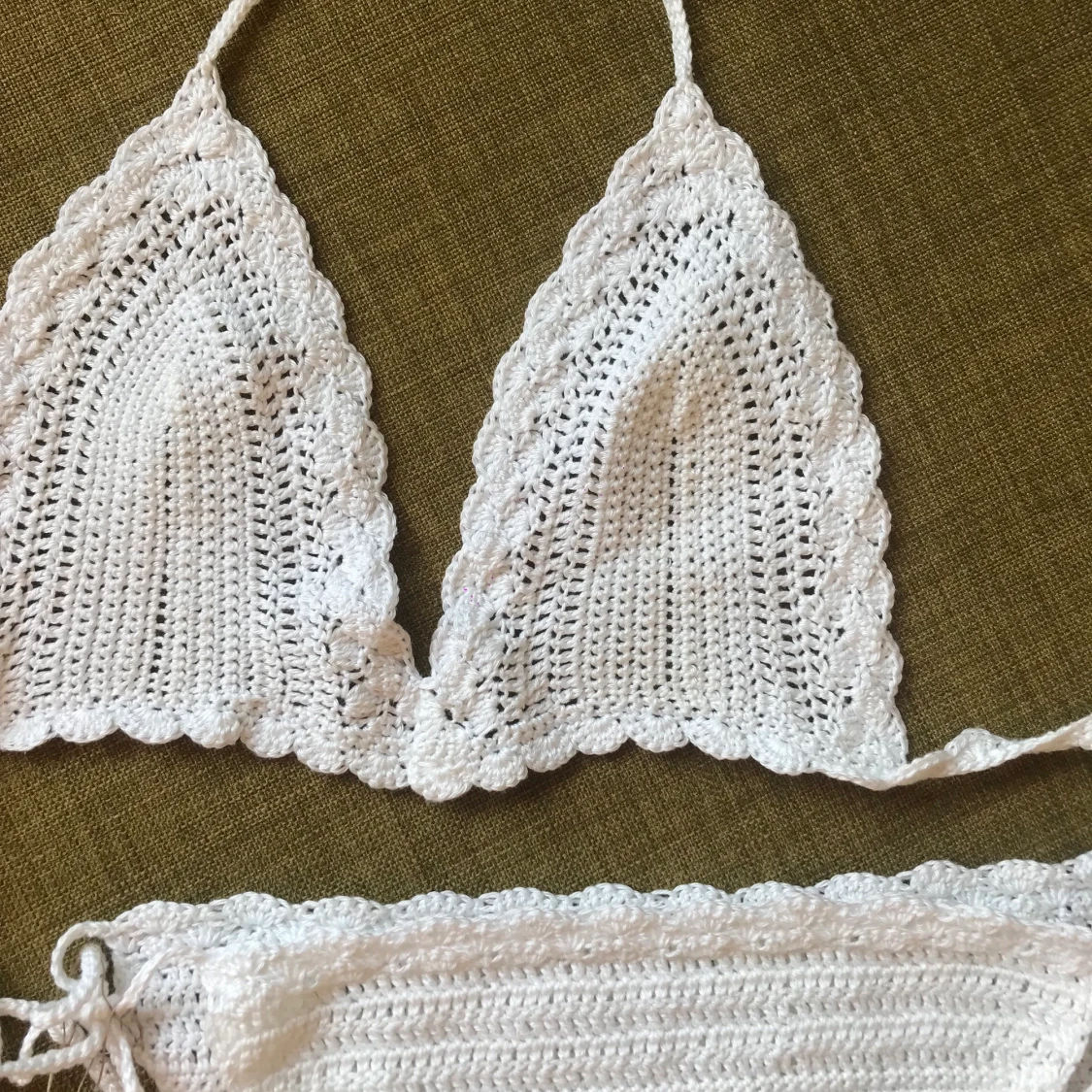 Vacker virkad bikini, aldrig använd S - 90