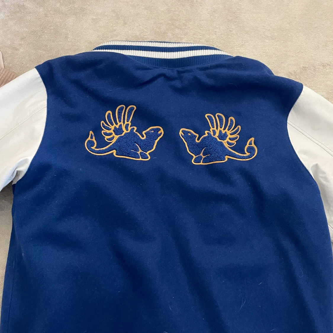 Vintage oversized varsity baseball jacka - 91