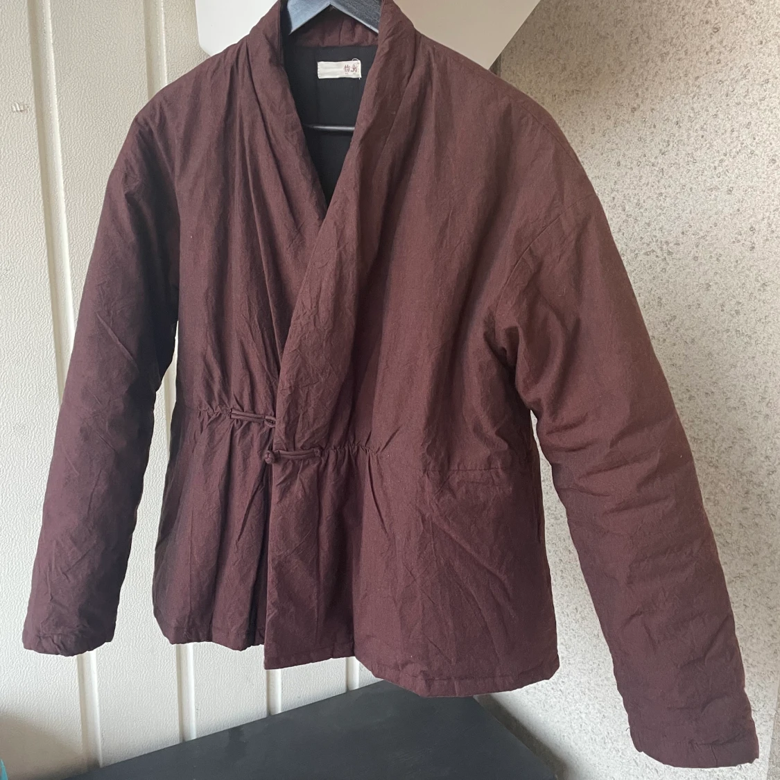 Quiltad jacka i bomull och linnen S - 90