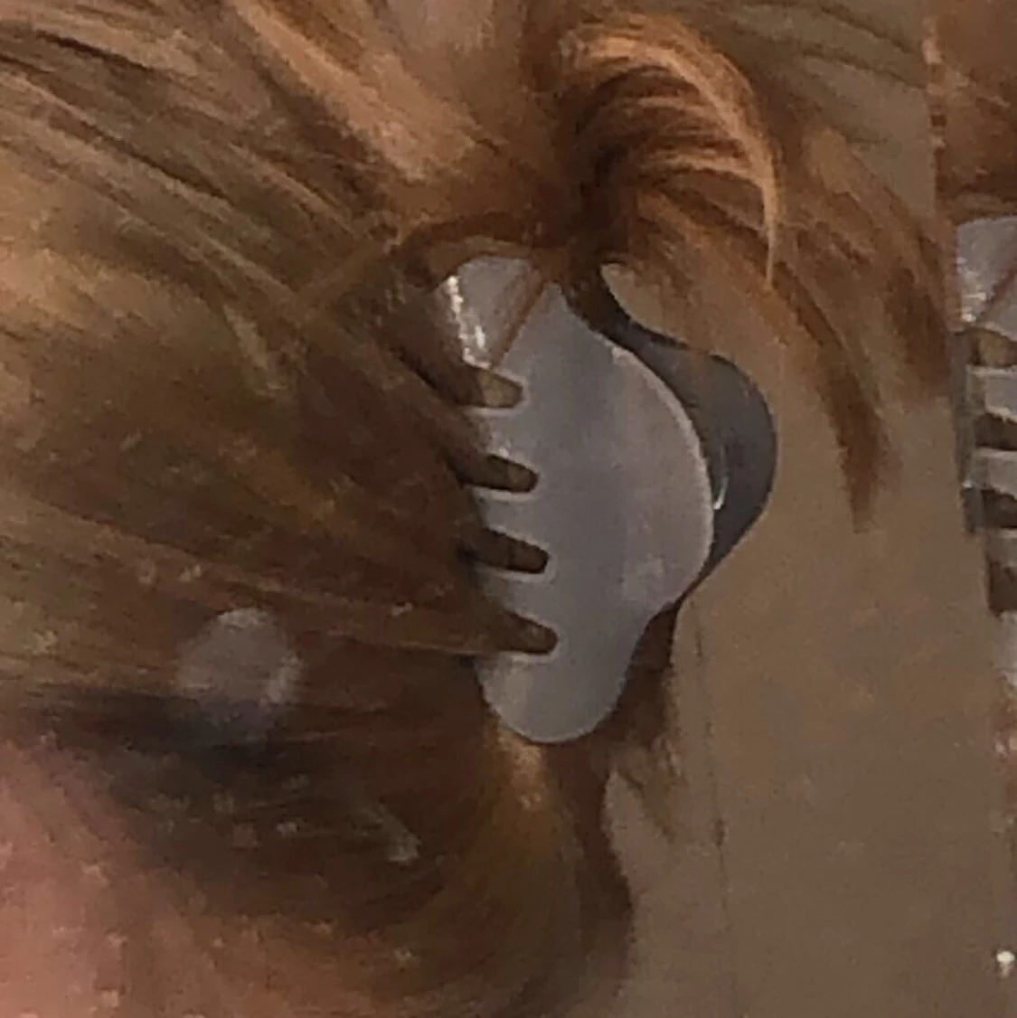 Blå hårklämma - 90