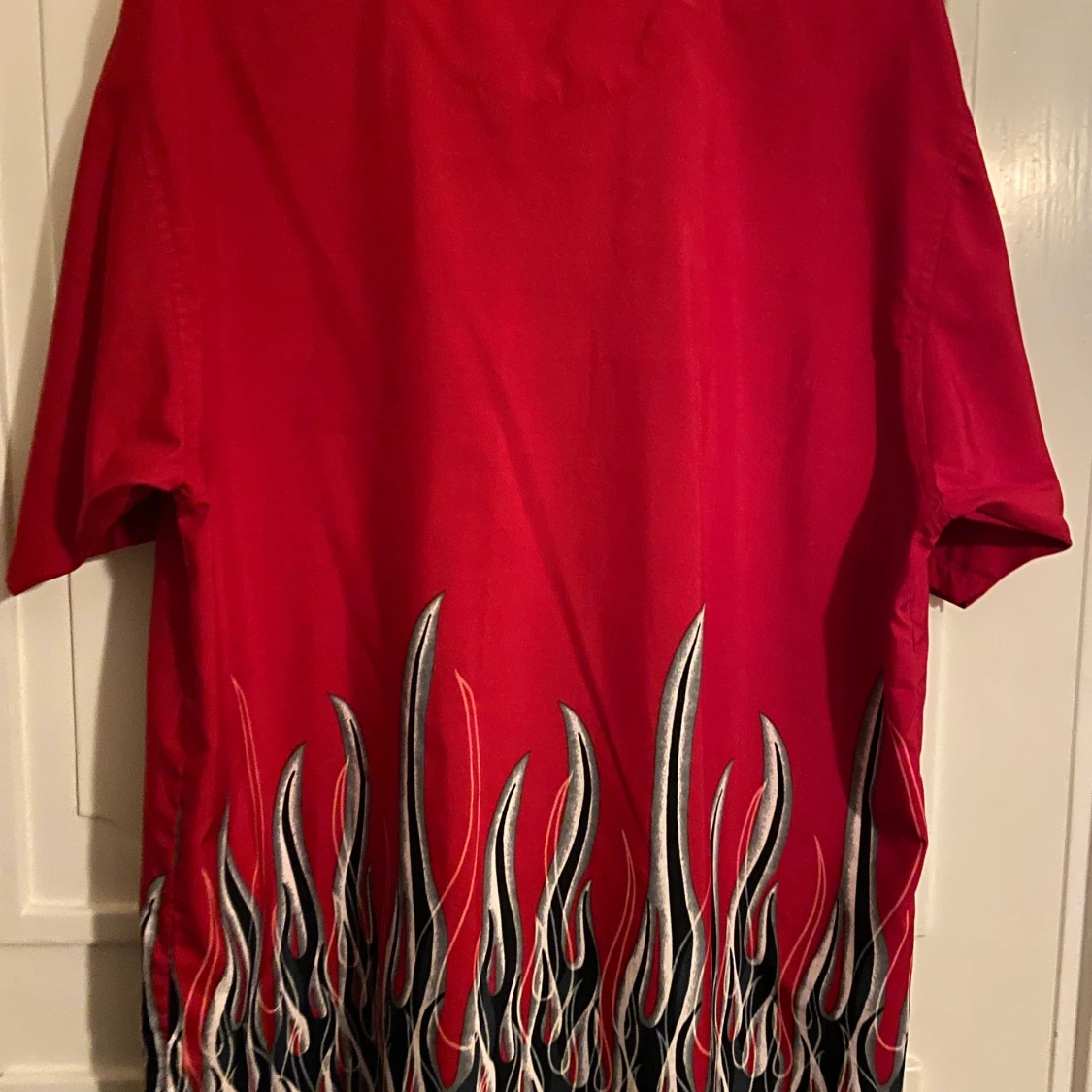 Röd skjorta flames - 90