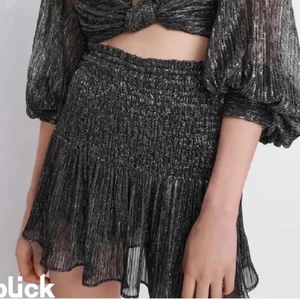 GLITTRIG ZARA KJOL - säljer denna superfina och helt slutsålda glittriga kjolen från Zara. kjolen är endast provad så den är i nyskick. Storlek xs men passar s, jag brukar ha xs-s och är 173cm. privat budgivning från 360kr eller direktköp för 500kr. kontakta mig gärna via pm om ni har frågor eller vill ha fler bilder på kjolen. BUD NU: 500kr