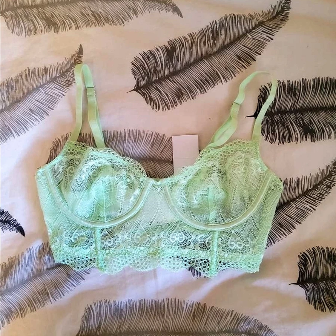 Neon grön bralette S