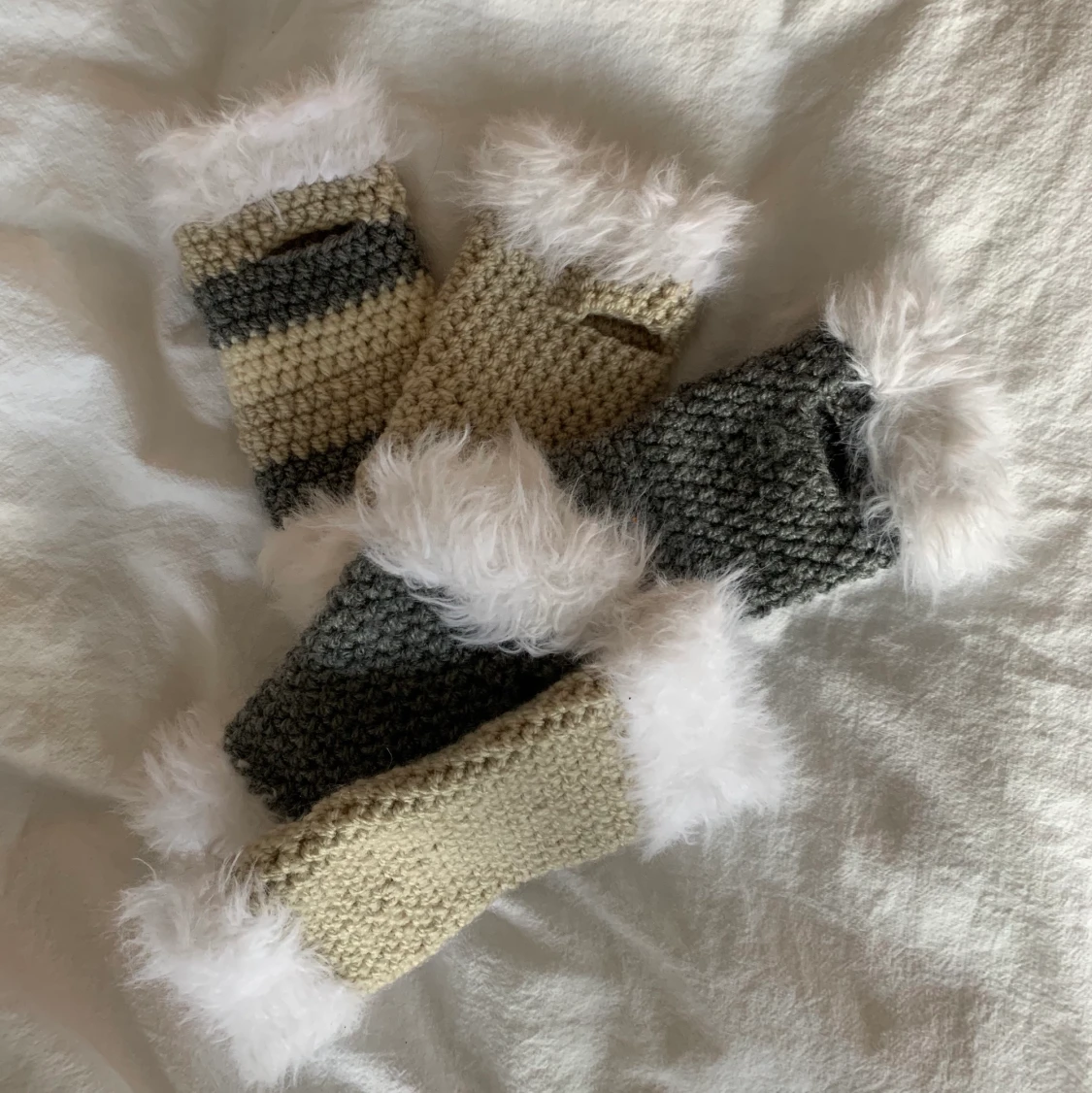 Torgvantar med fluff  - 90