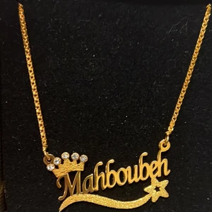 Name necklace  - Stainless steel with gold plated 