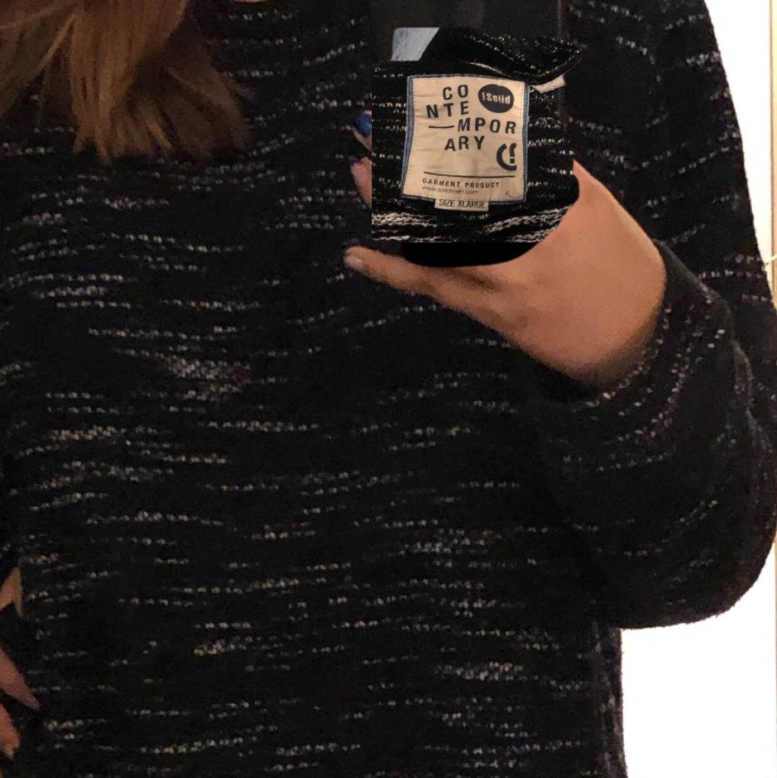 Stor långärmad tröja