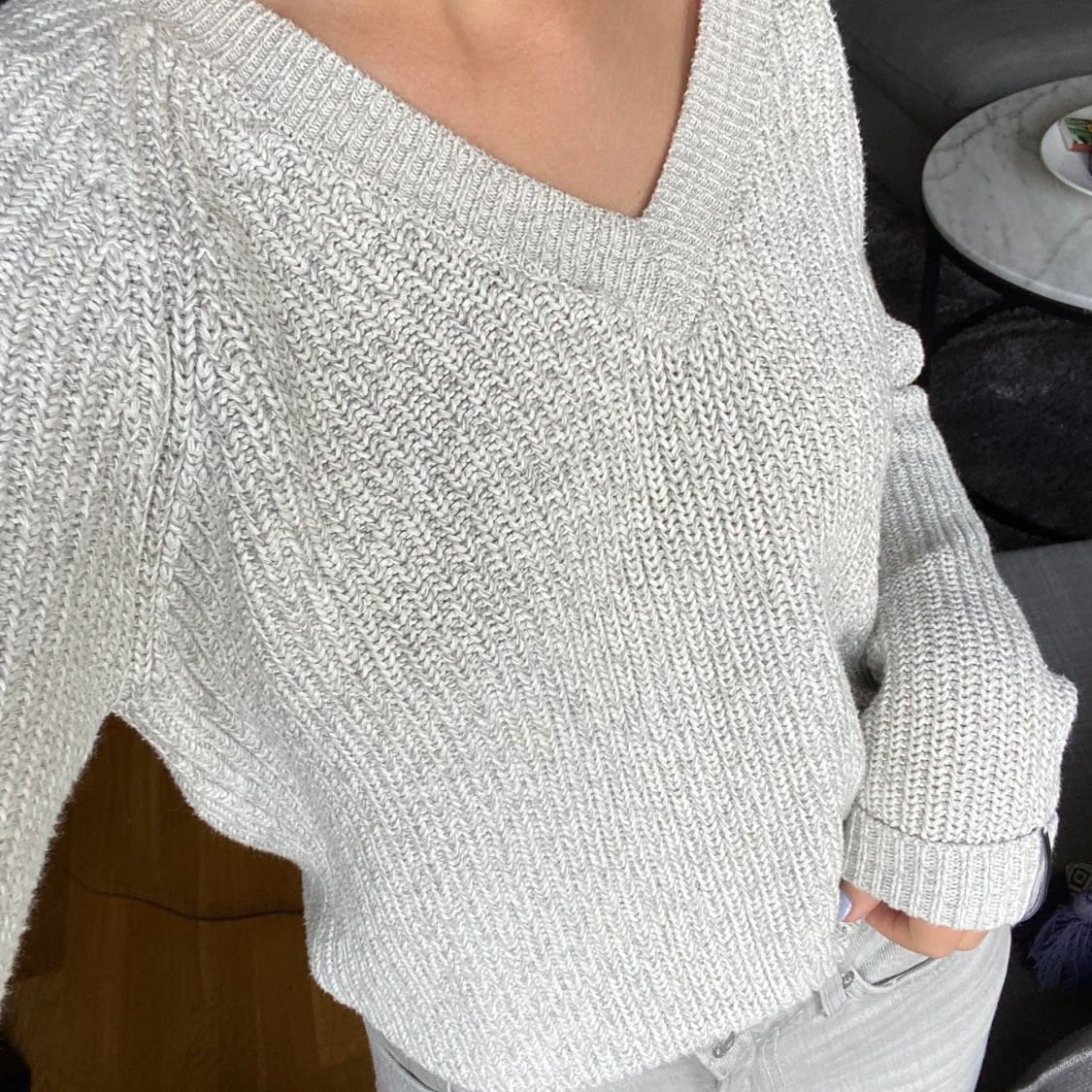 Stickad tröja strl M - 90