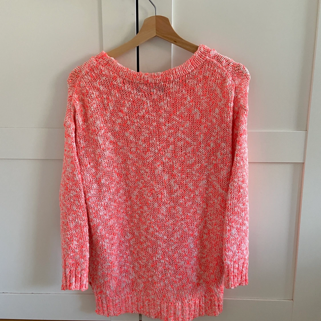 Rosa stickad tröja - 90
