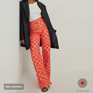 Checked orange pants NA-KD - NA-KD ORANGE PANTS. Never worn. Size 34