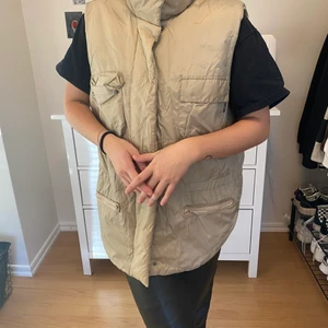 Puffer vest  - Beige vintage väst