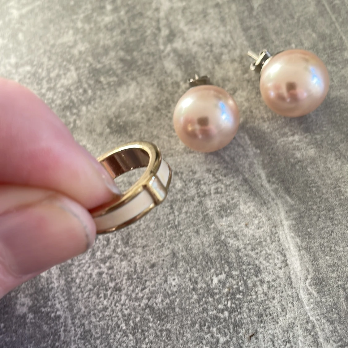 Smyckesset örhängen & ring - 90