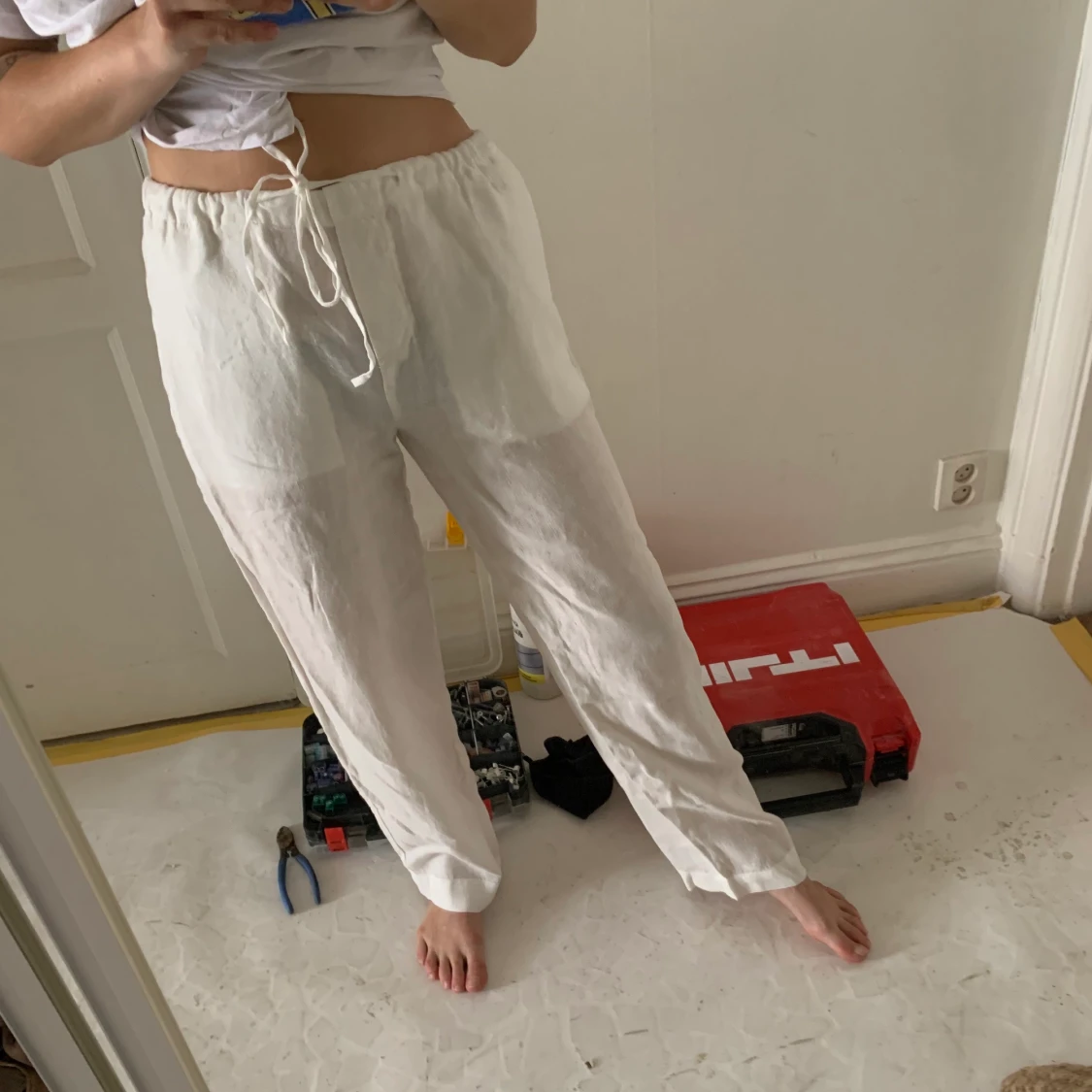 Linnebyxor Zara - 90