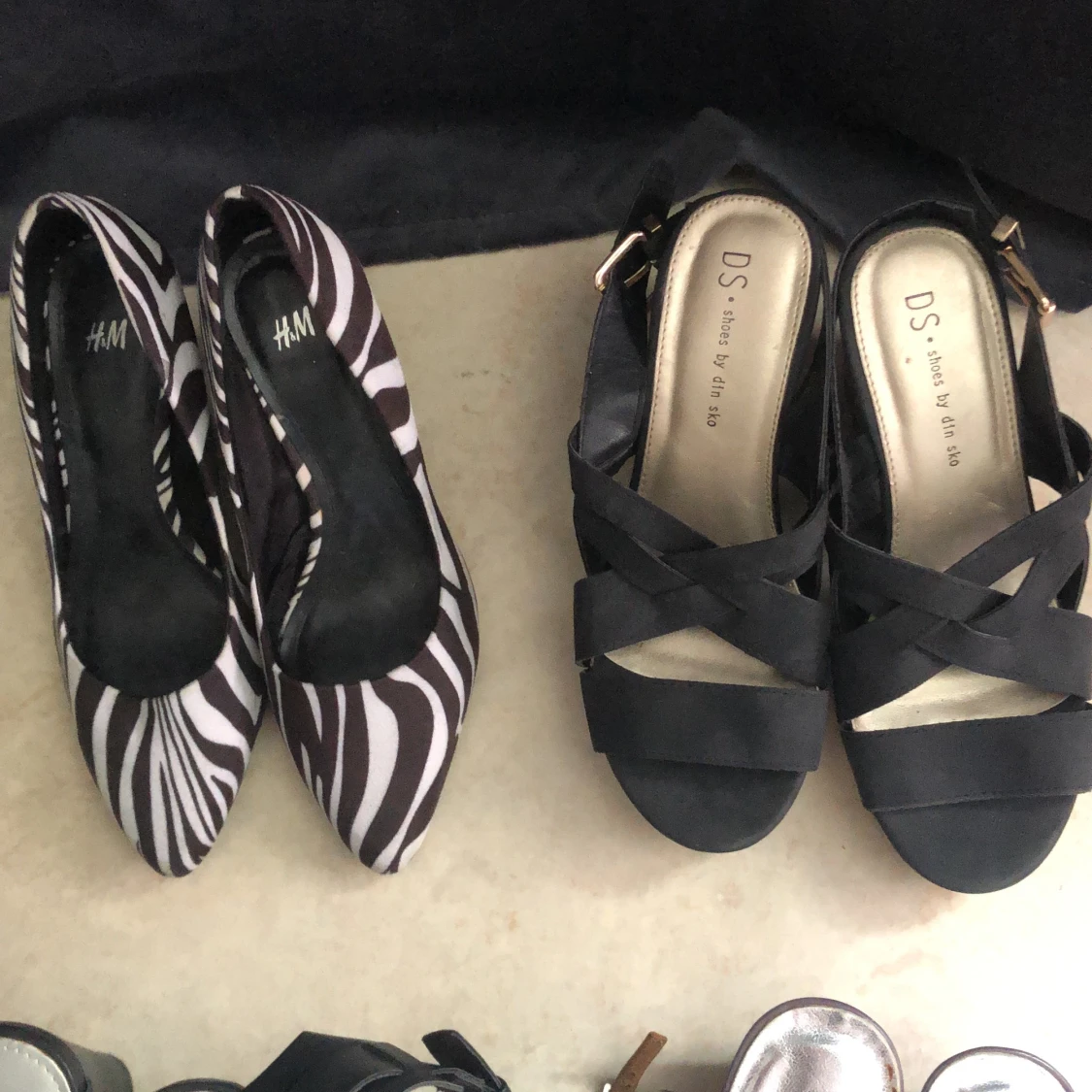 Olika klackar i storlek 36 - 90