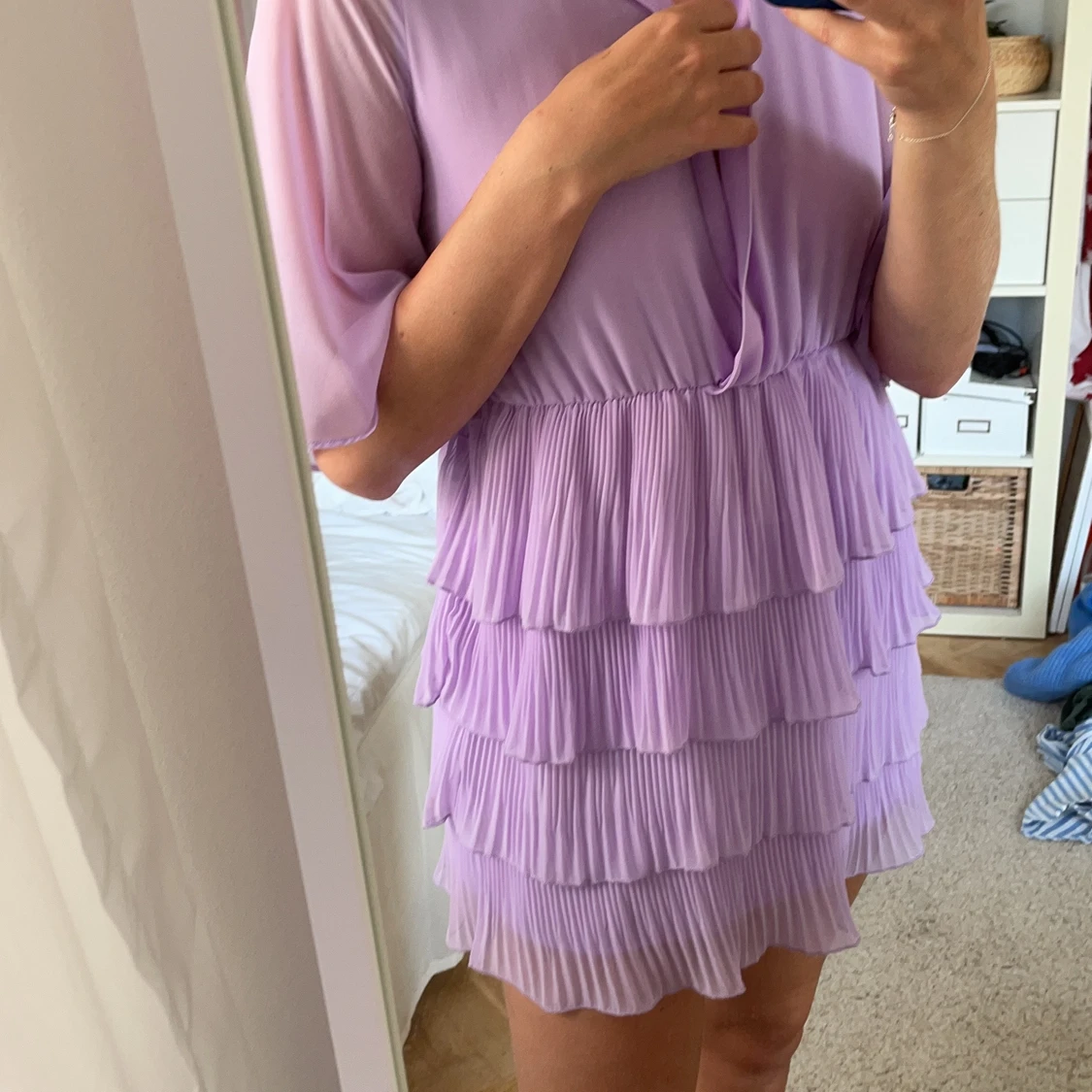 Lila klänning från zara i strl M - 91