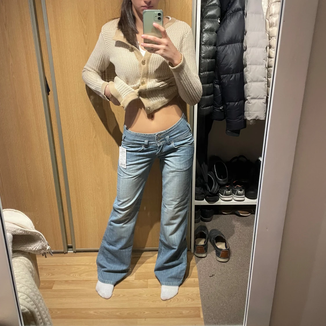 Lågmidjade bootcut jeans  - 2