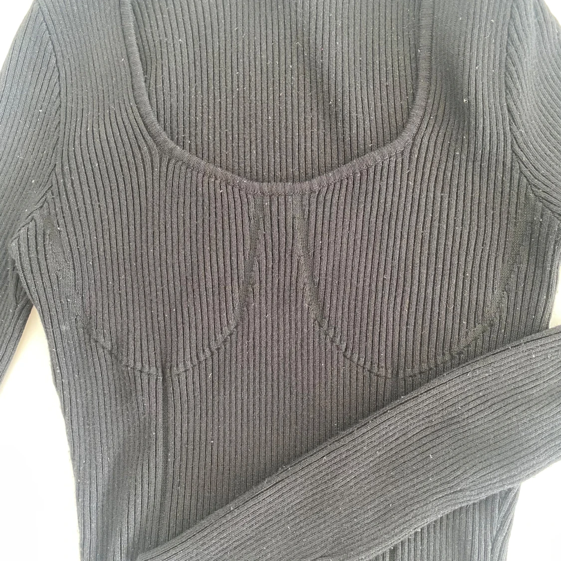 Svart ribbad topp från Missguided - 1