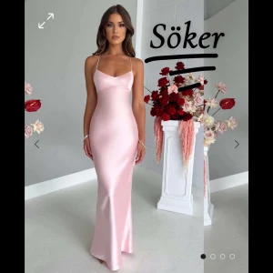 Söker! Ljusrosa satin klänning från babyboo  - Om någon har denna att sälja är det bara att skriva tack💞storlek xs-S 