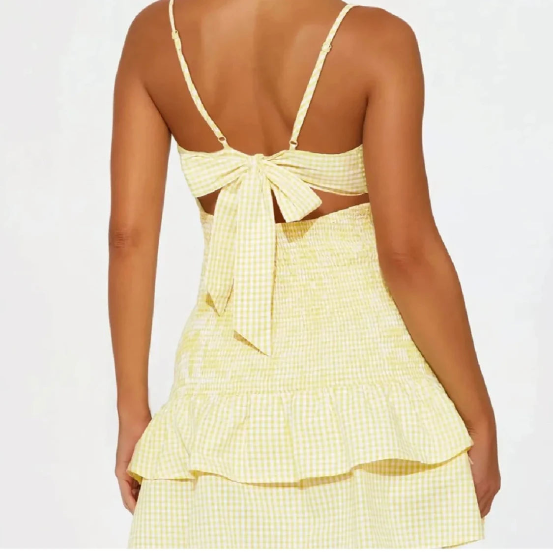 Gul klänning zara - 2