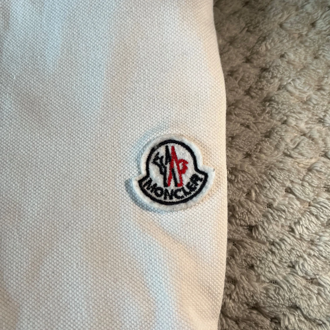 Vit pikétröja från Moncler S - 3