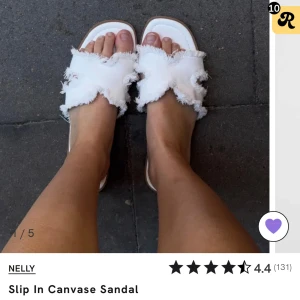 nelly slip in canvas sandal - söker dessa sandaler från nelly i storlek 39