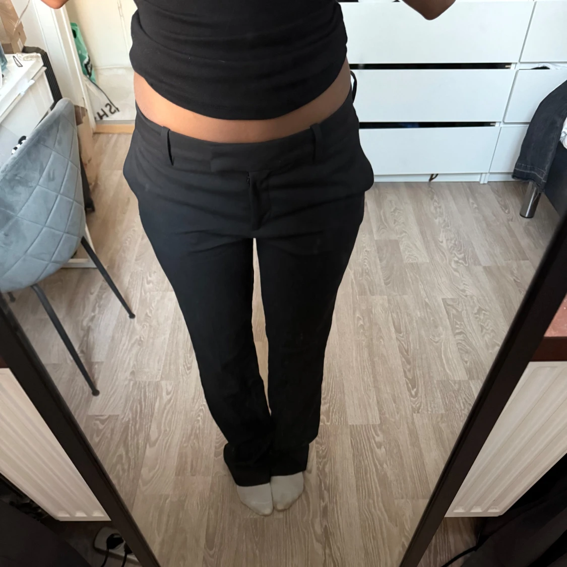 Svarta kostymbyxor  - 2
