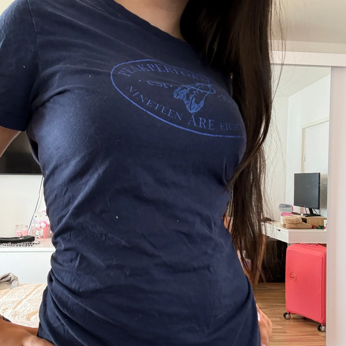 Mörkblå vintage Peak Performance t-shirt - 2