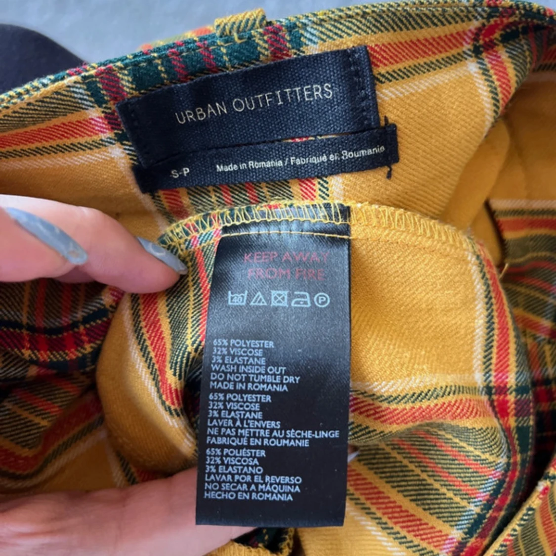 Gulrutig minikjol - 2