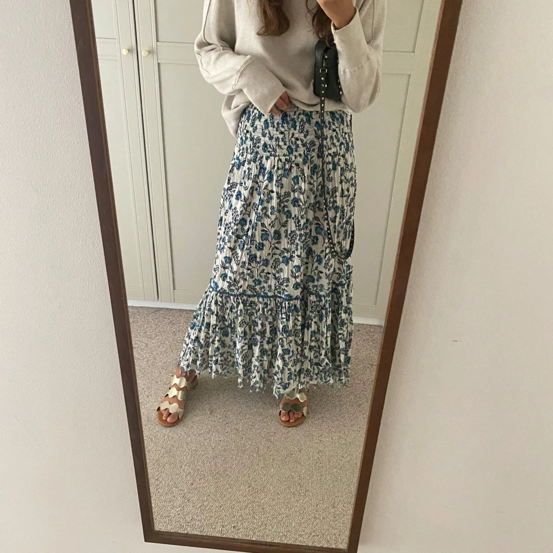 Zara Mönstrad långkjol     - 2