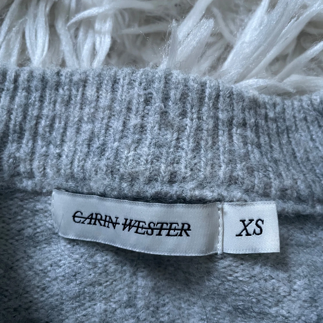 Grå stickad tröja Carin Wester XS - 2