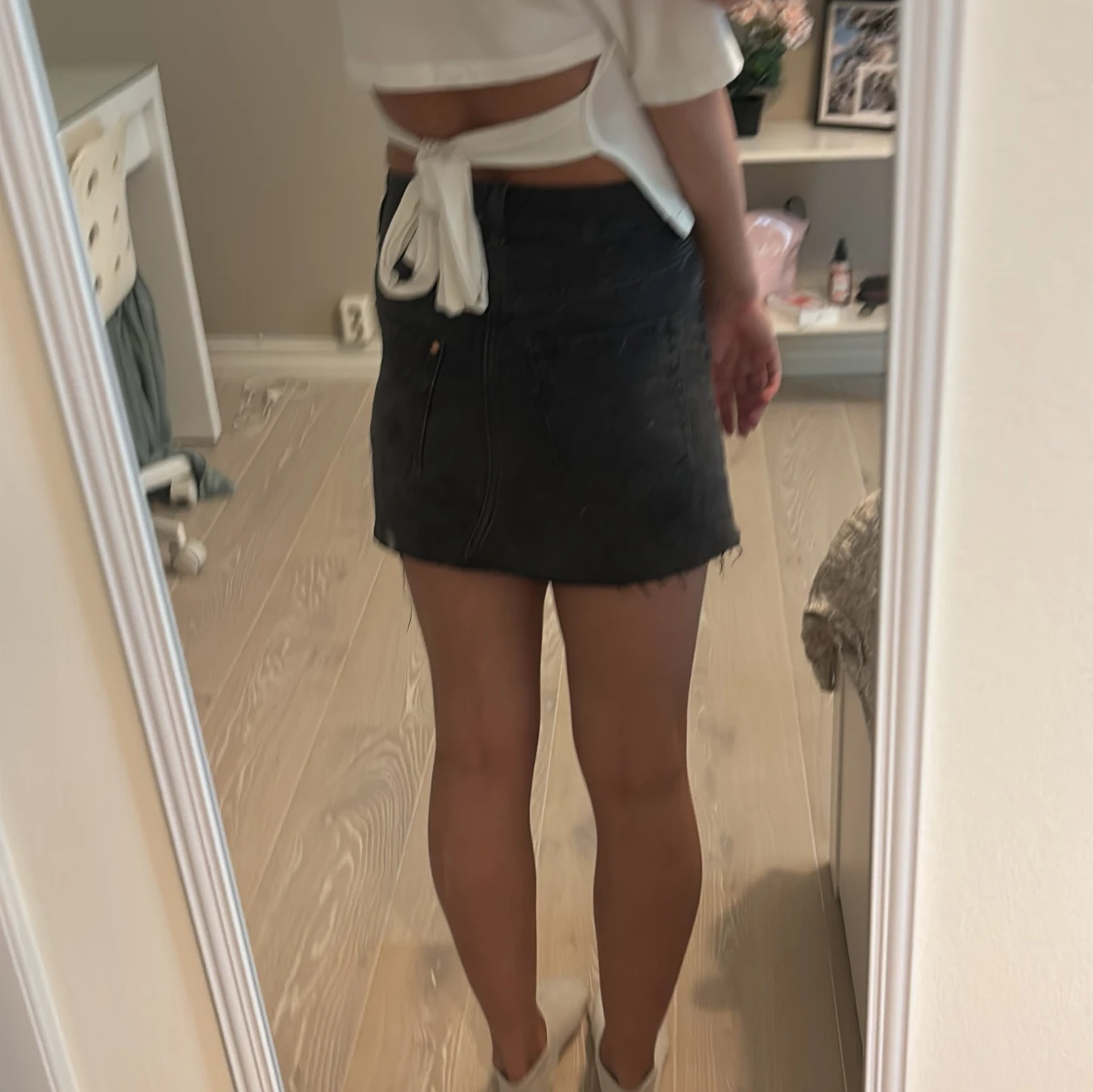 Svart jeanskjol xxs - 1